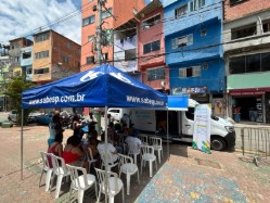 Sabesp leva van de atendimento a Paraisópolis para facilitar acesso a serviços