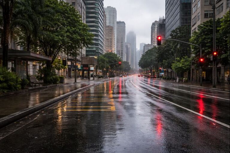 CGE informa céu nublado e chuva fraca em pontos da capital