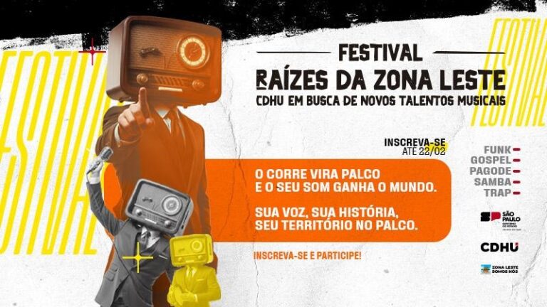CDHU abre inscrições para o festival musical “Raízes da Zona Leste”